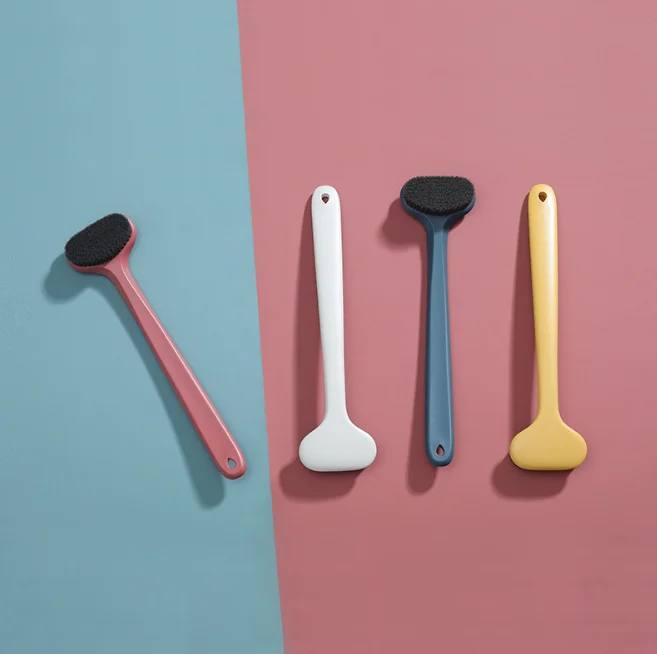 

Modern Long Handle Spa Washing Bath Brush Body Super Soft Scrub Brush, Four colors