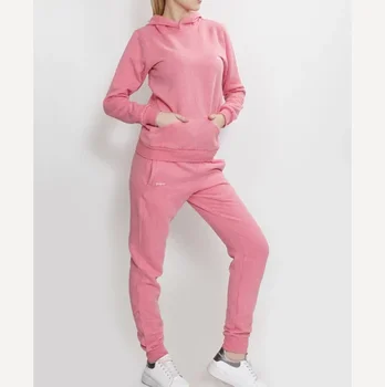 pink velvet tracksuit set