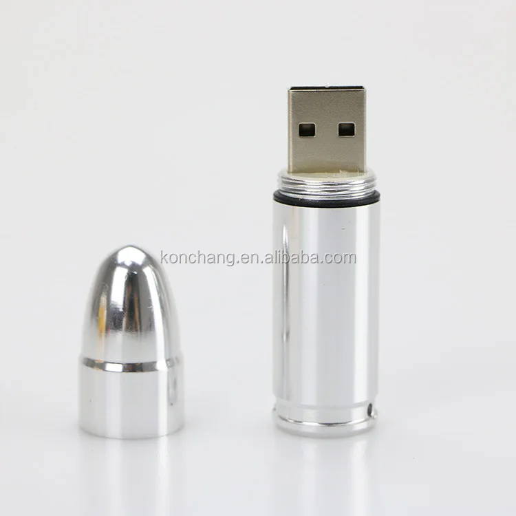 64MB to 256GB Military-themed Bullet Metal USB Flash Drive Golden Silver USB Stick - ANKUX.COM