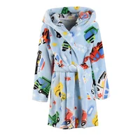 

Fleece Soft Baby Kids Children Bath Robe Hooded Bathrobe