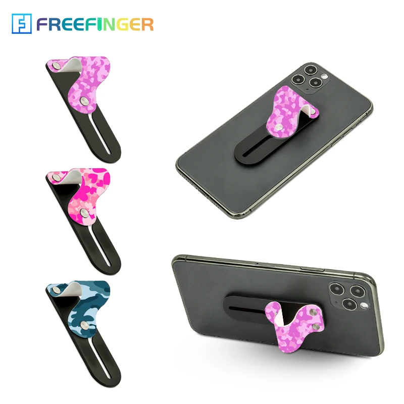 

Factory Supplier Fashion Strong Stickness Protect Fingers Mobile Phone Holder, Customized color