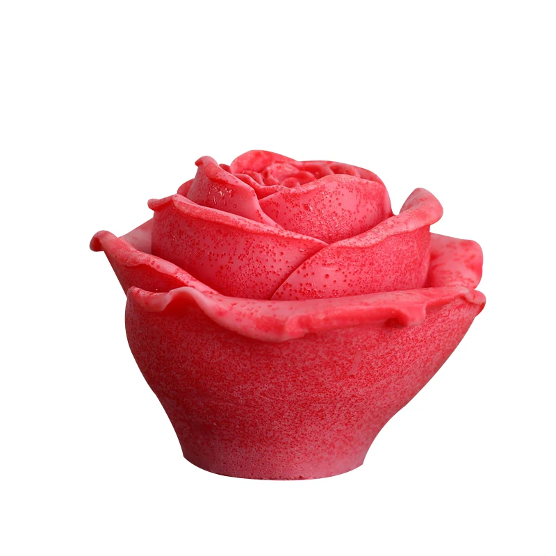 

3D rose flower silicone cake mold handmade candle silicone mold soap aroma gypsum silicone mold, Pink