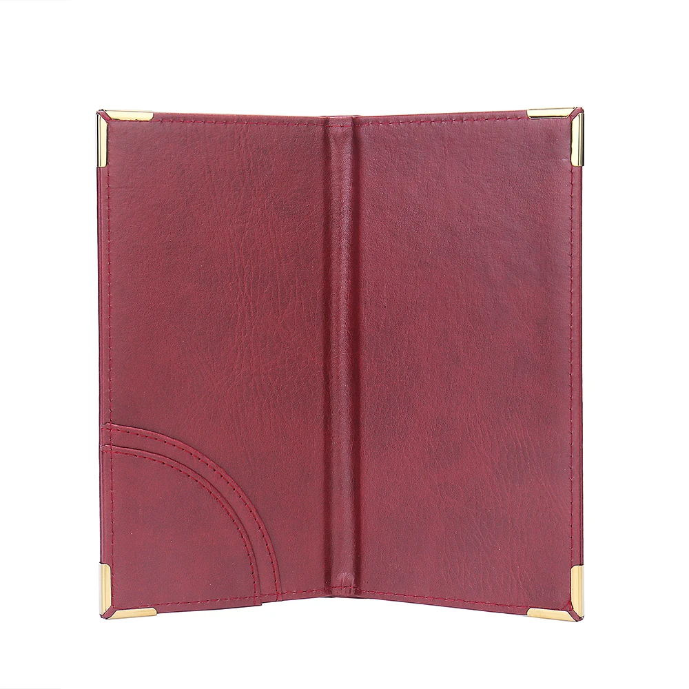 

Custom Printed Leather Menu Holder Hotel Restaurant Bill Folder