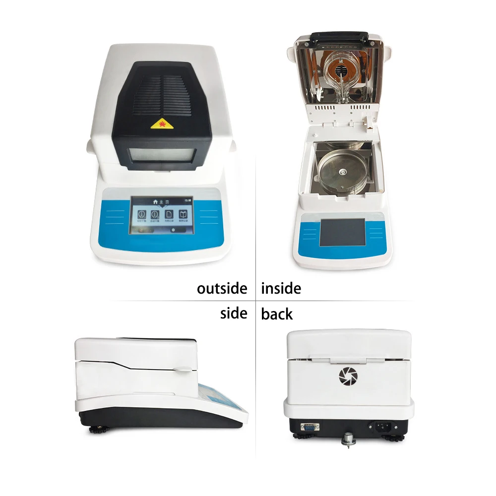 NADE HD touch screen Halogen Moisture analyzer NDHD-16 110g/0.005g 0.02% with German HBM sensor for grain lab