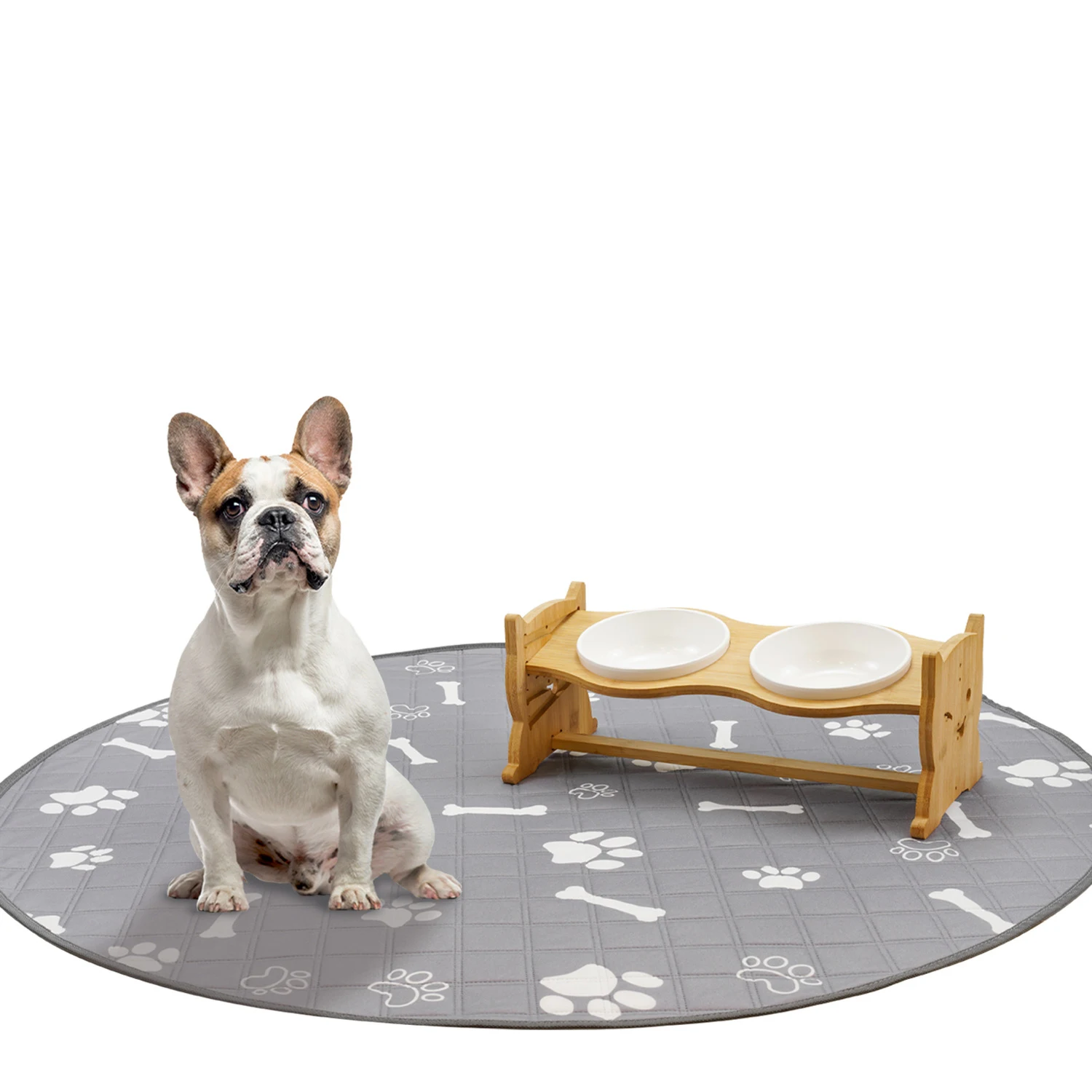 

Reusable Washable Round Puppy Pet Training Pad Pee Pads