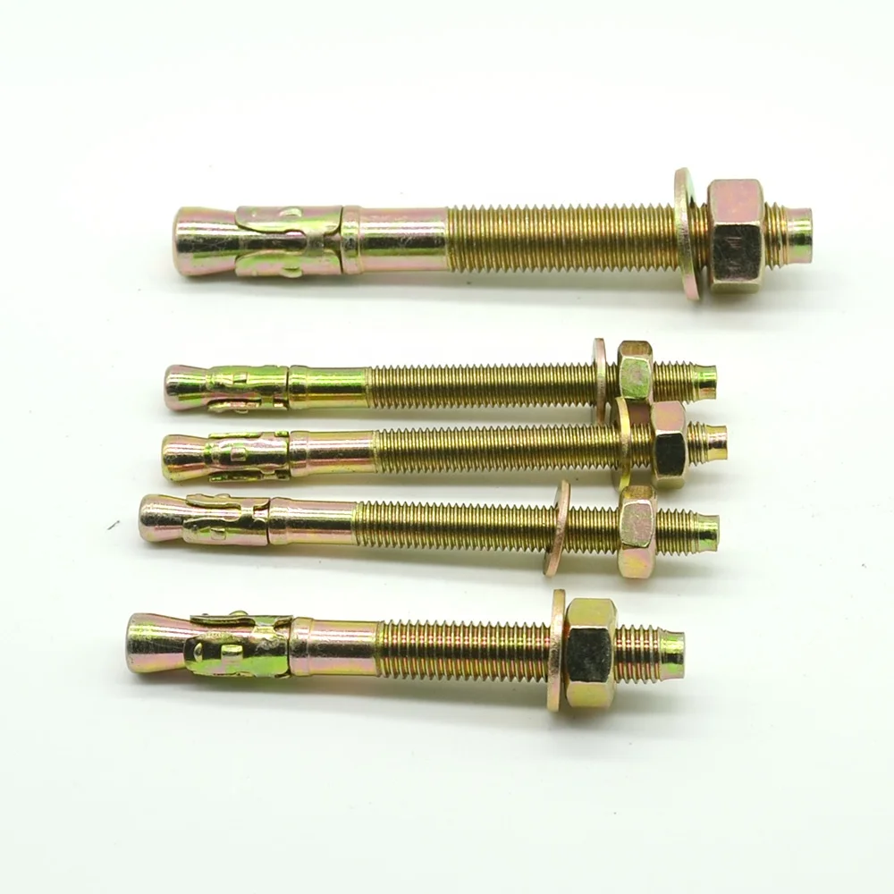 
Zinc yellow plated M6 M8 M10 M12 M16 M20 wedge anchor for concrete 