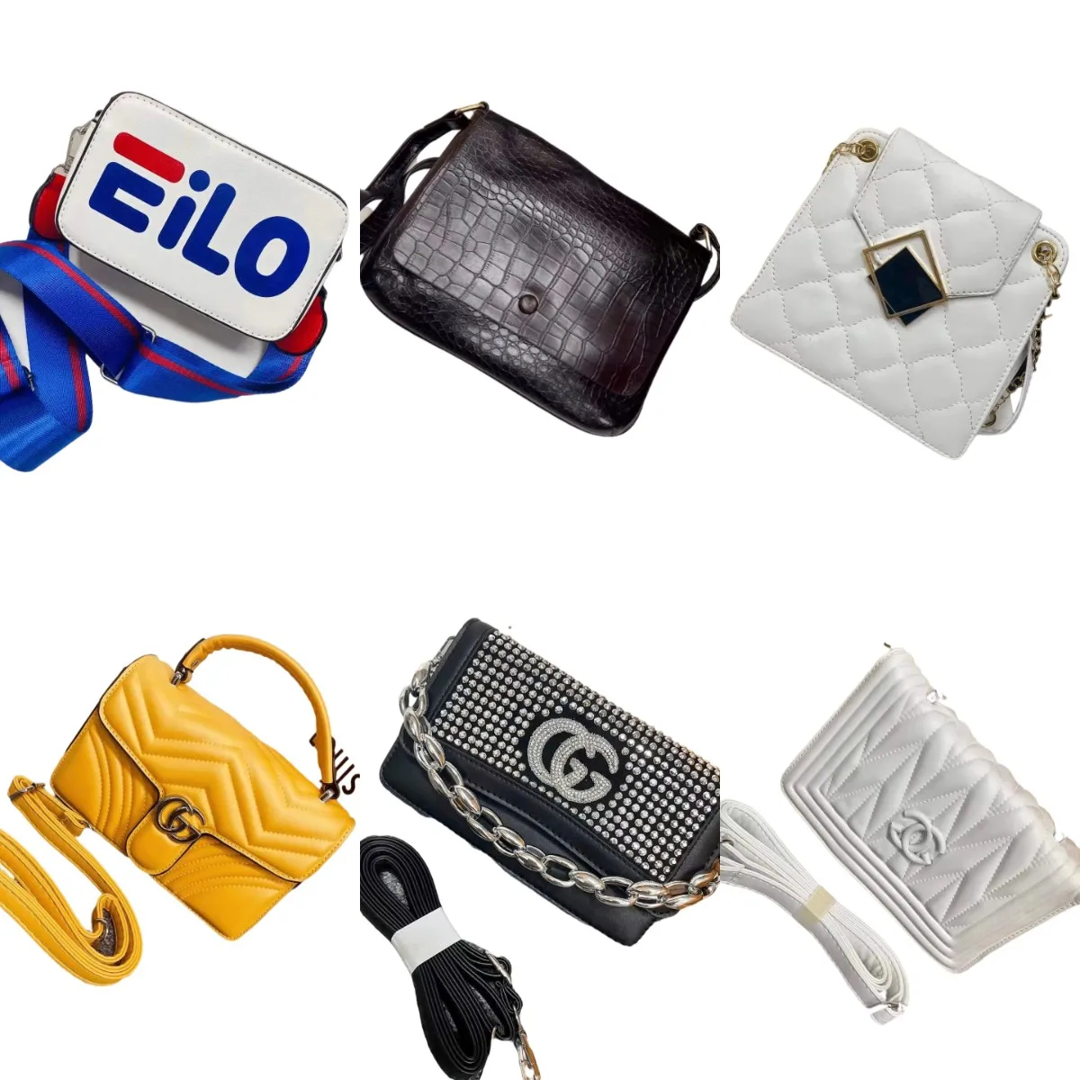 

Lock Chain Shoulder Messenger bags Elegant Female Small Square Bag leather bags women handbags ladies