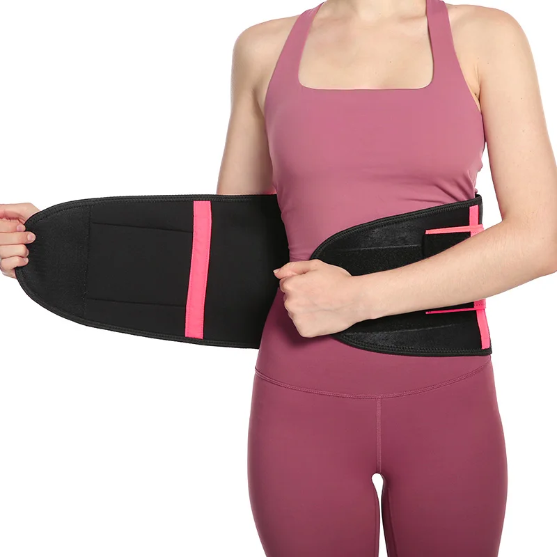 

Hot Sale Women Sweat Waist Trimmer Sauna Waist Trainer Belt Abdomen Slimming Body Shaper Sports Girdles Workout Belly Band Belt, Customized color