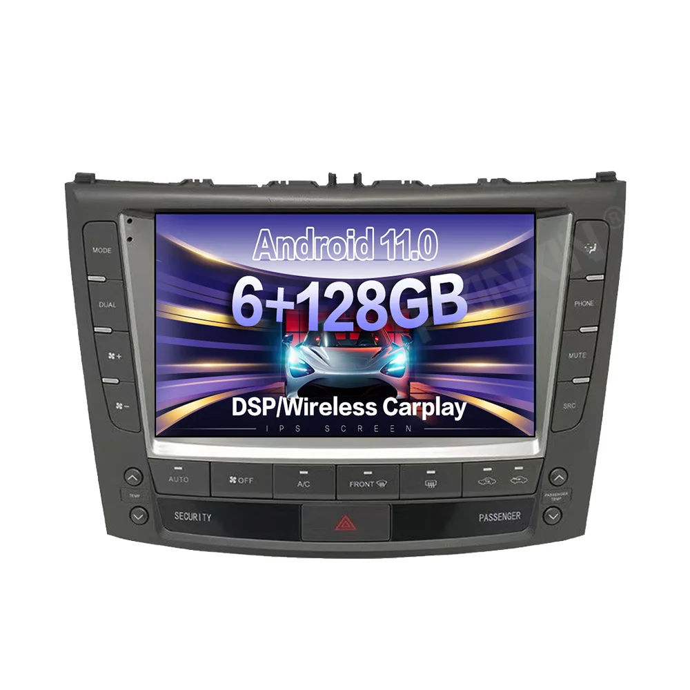 

Android 11.0 Multimedia Player Car GPS Navigation Radio Headunit car DVD player 6 + 128G FOR Lexus IS250 300C