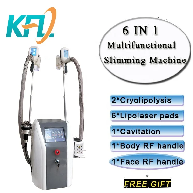 

Fat freezing machine waist slimming cavitation rf machine fat reduction lipo laser 2 freezing heads can work at the same time