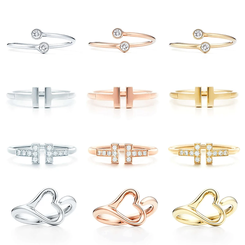 

2021 New Wholesale 925 Sterling Silver Tiff Ring01 Free Shipping Wholesale Tiff Jewelry