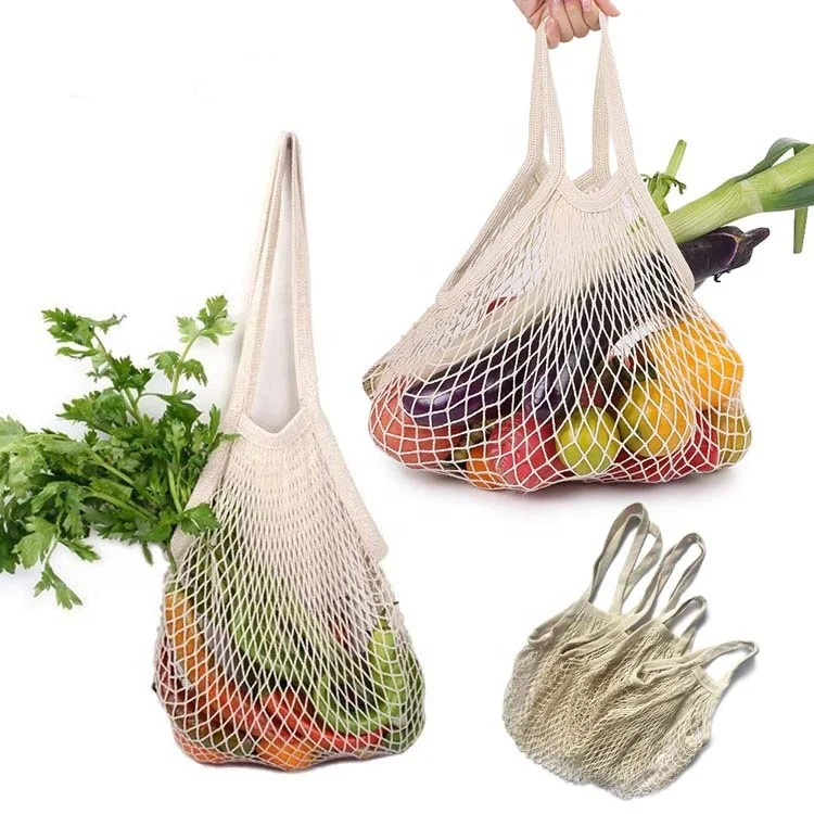 

Wholesale Reusable Organic Cotton Mesh Bag With Private Label, Customized color