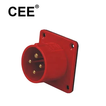 Cee Electrical Ip44 380v 16a 32a 5pin Industrial Panel Plug And Socket ...