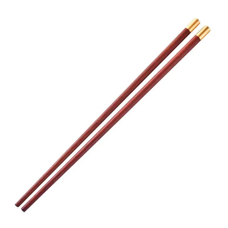 

Fancy 2 Pairs Japanese Korean Style Chinese Reusable Red Wood Chopstick Gift Set OEM Personalized LOGO Ebony Wooden Chopsticks