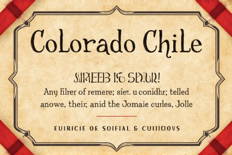 types of colorado chile