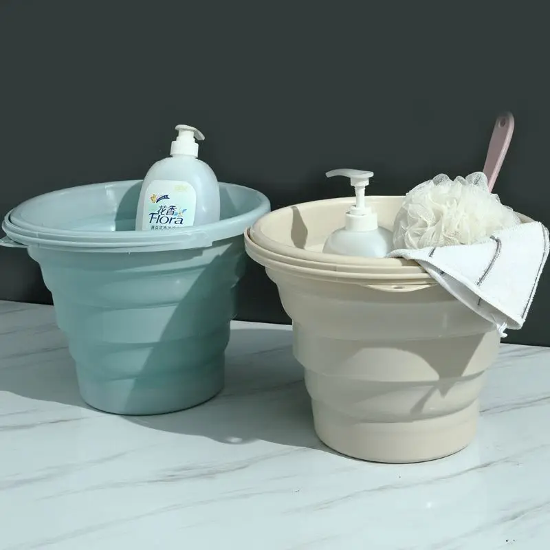 

2021 Portable outdoor camping folding bucket car wash fishing bucket