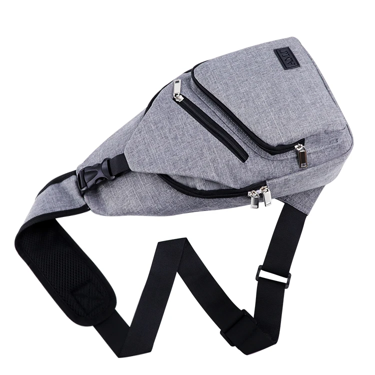 

AMJ gray black travel messenger bag chest bags for women designer chest bag, Black, gray