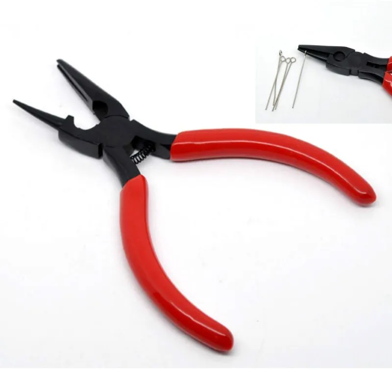 

Round Nose and Concave Pliers Beading Jewelry Tool, Red,black