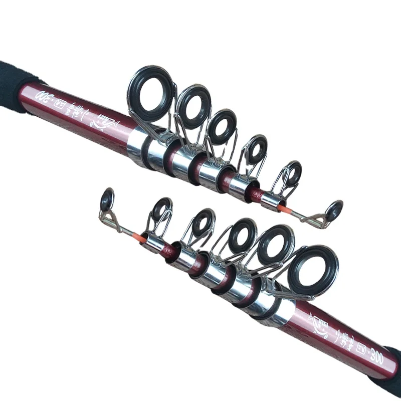 

Hot sale saltwater portable bolognese fishing rod, Red/blue/black
