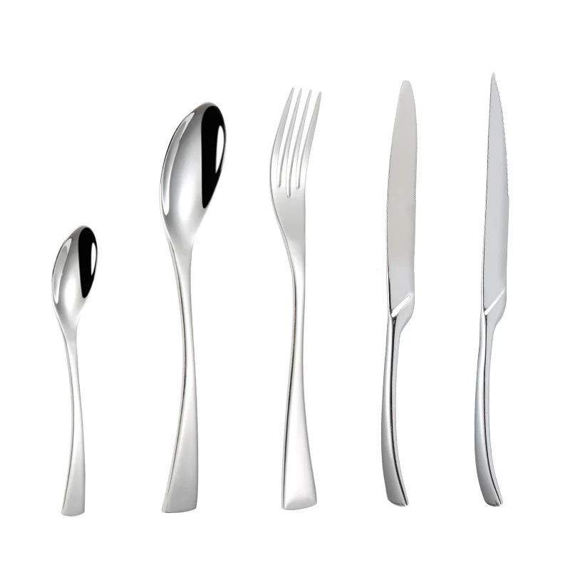 

KAYA Luxury Hotel Mirror Cutlery Set Elegant Stainless Steel Wedding Cutlery Set, Silver,black,gold,rose gold