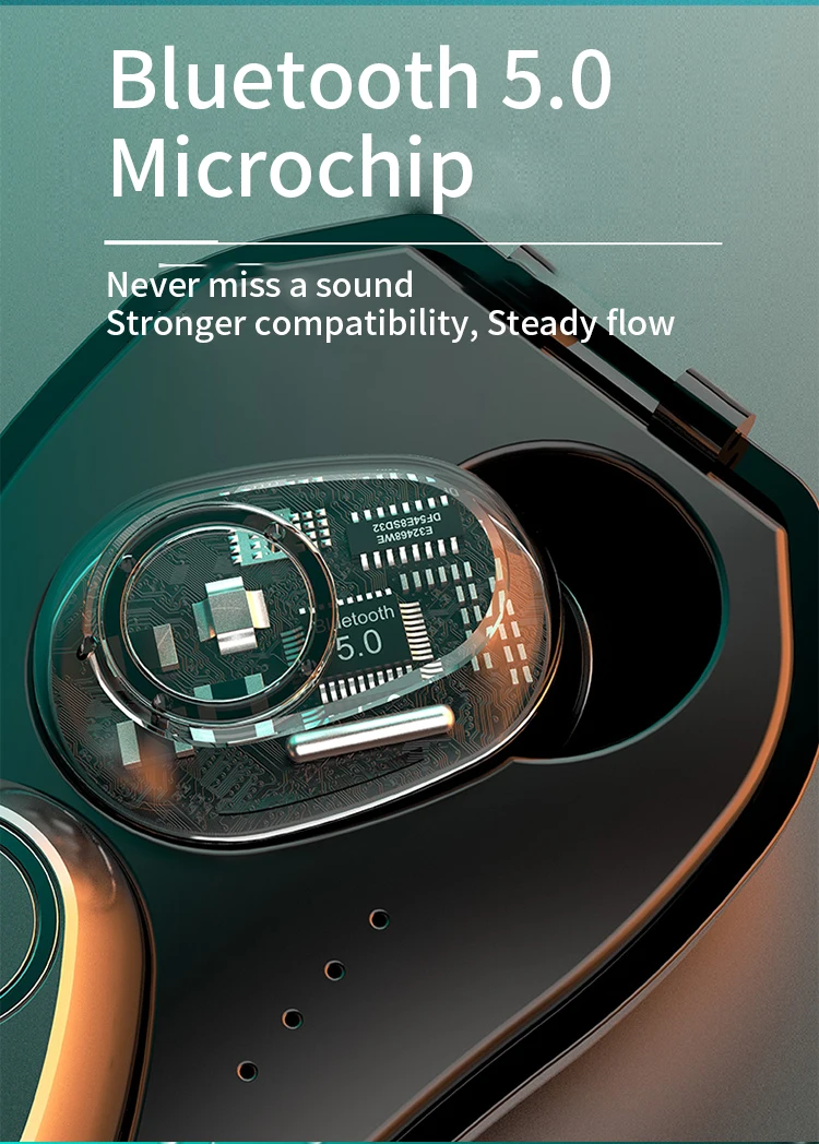 Product Trending True Bluetooths 5.0 TWS Earbuds Earphones D-001 With Charging Bank - ANKUX.COM