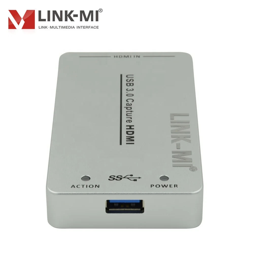 

LINK-MI Video Capture Dongle HDMI to USB3.0 capture one HDMI 1080P input and output signal Plug and Play USB3.0, 300-350MB/s