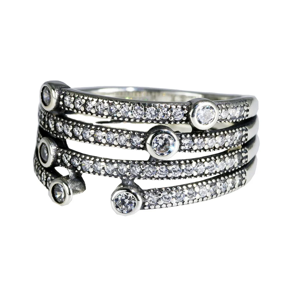 

Fashion Rings 2020 Women Silver 925 Rings Zircon Stone Ring, Silver color