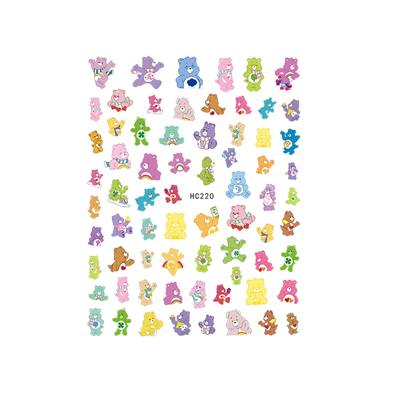

HC220-231 3D Cartoon Bear Nail Art Stickers Nail Decals Decorations