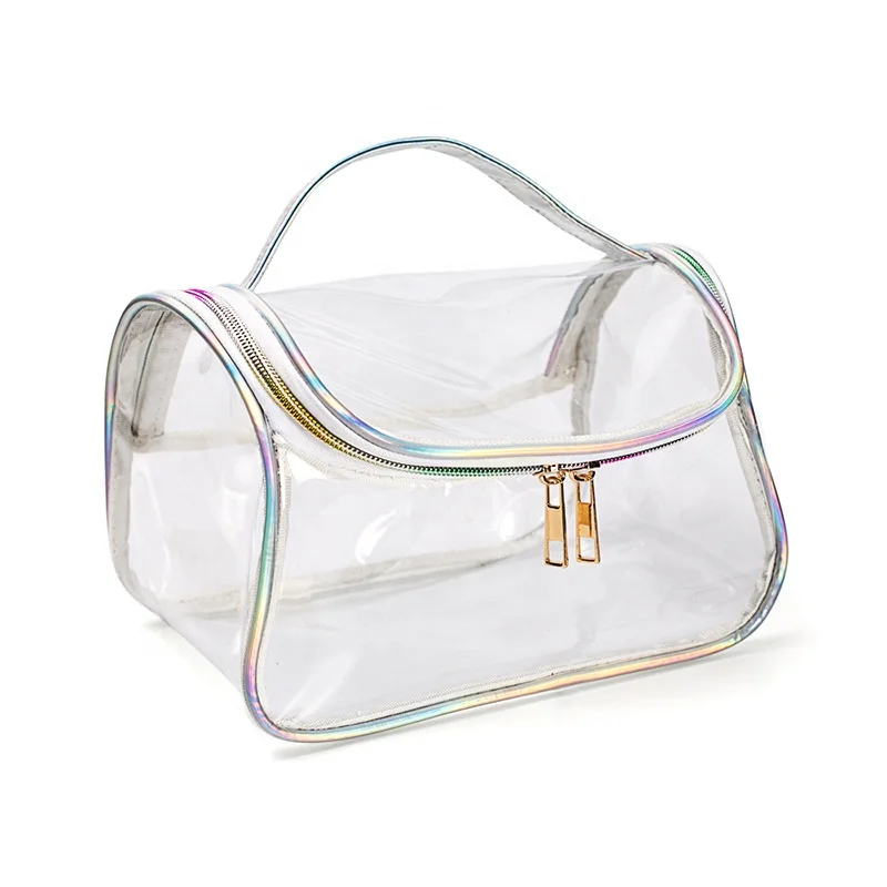 批发高品质透明 pvc 化妆包防水透明化妆包为女性旅行透明化妆包