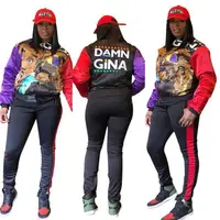 

70057 Women hot selling spring clothing 2020 women two piece set full length trendy two piece pants set women tracksuit set