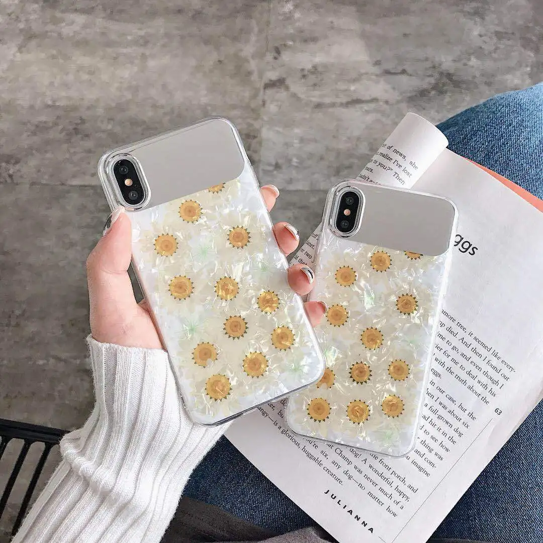 

Free Shipping Fashion Chrysanthemum Cell Phone Case for iPhone 12 for Huawei Samsung Xiaomi Mobile Phone Cover Bag Accessories