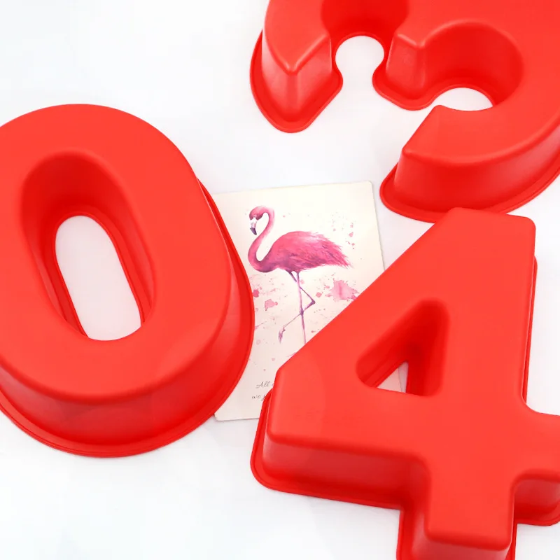 

9pcs/Set DIY 0 To 8 Number Silicone Baking Pan Sheet Mousse Cake Mold