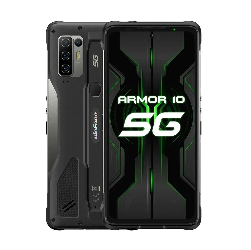 

Original Ulefone Armor 10 5G Rugged Phone 8GB 128GB 5800mAh Face Unlock MTK6873 Dimensity 800 Android 10 Smartphone