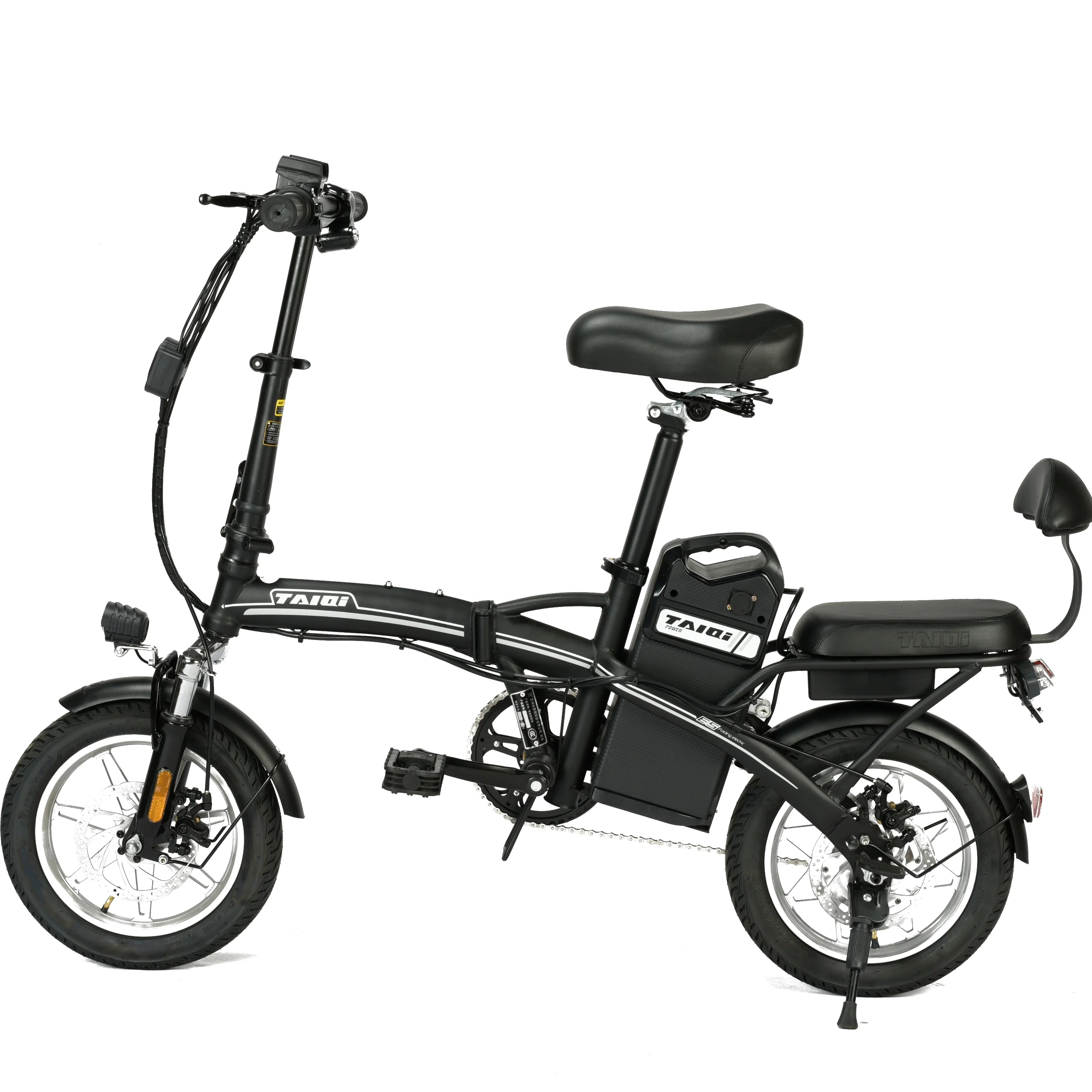 

Foldable carbon steel frame 48V250W motor lithium battery electric bicycle, Blue /red