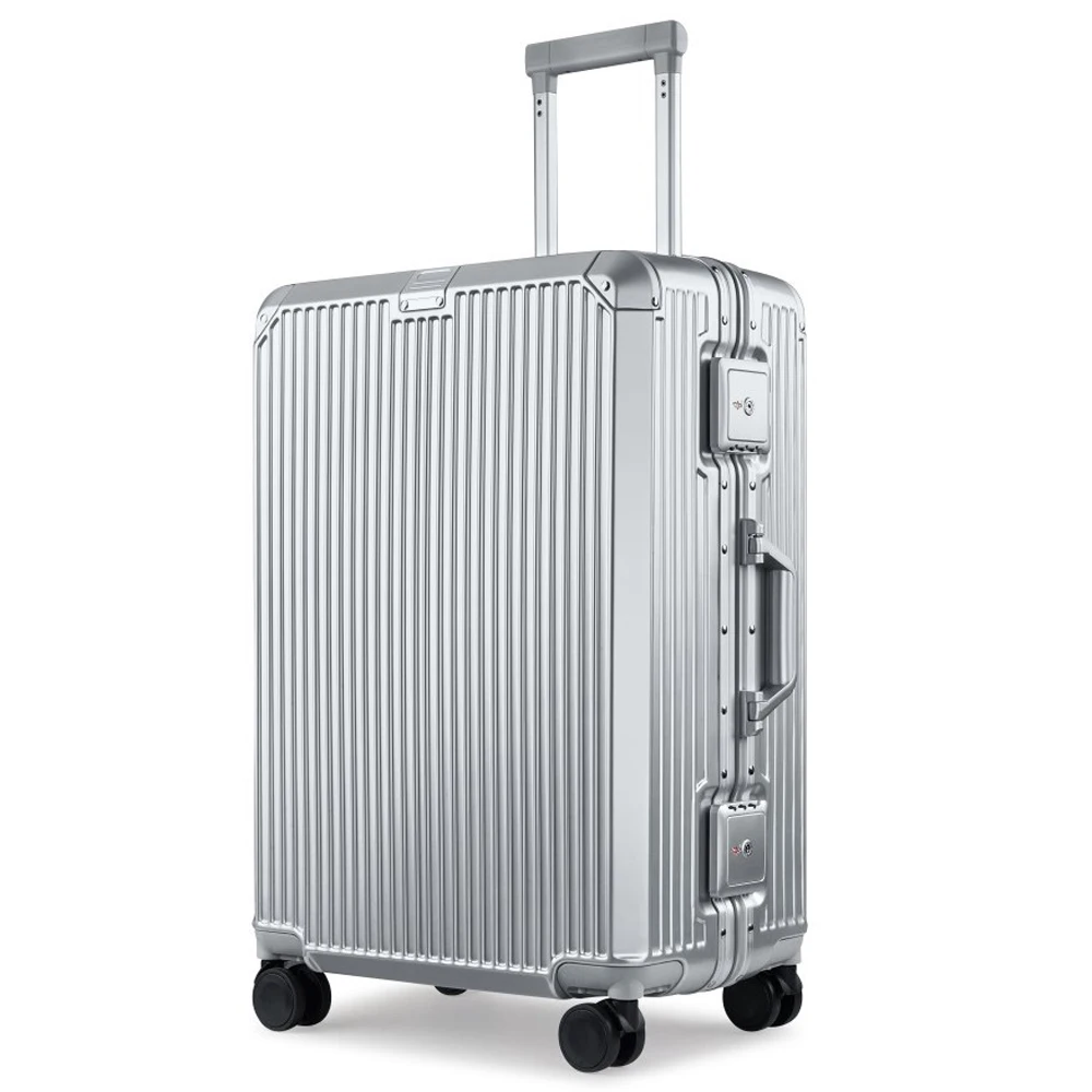 

Aluminum Frame 3 pcs 20 24 28 inch Multi-function ride on luggage For Sale
