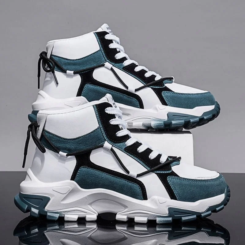 

Kaijiang Private Label custom basketball shoes logo leather shoes Casual Men Sport Shoes Sneakers, Black