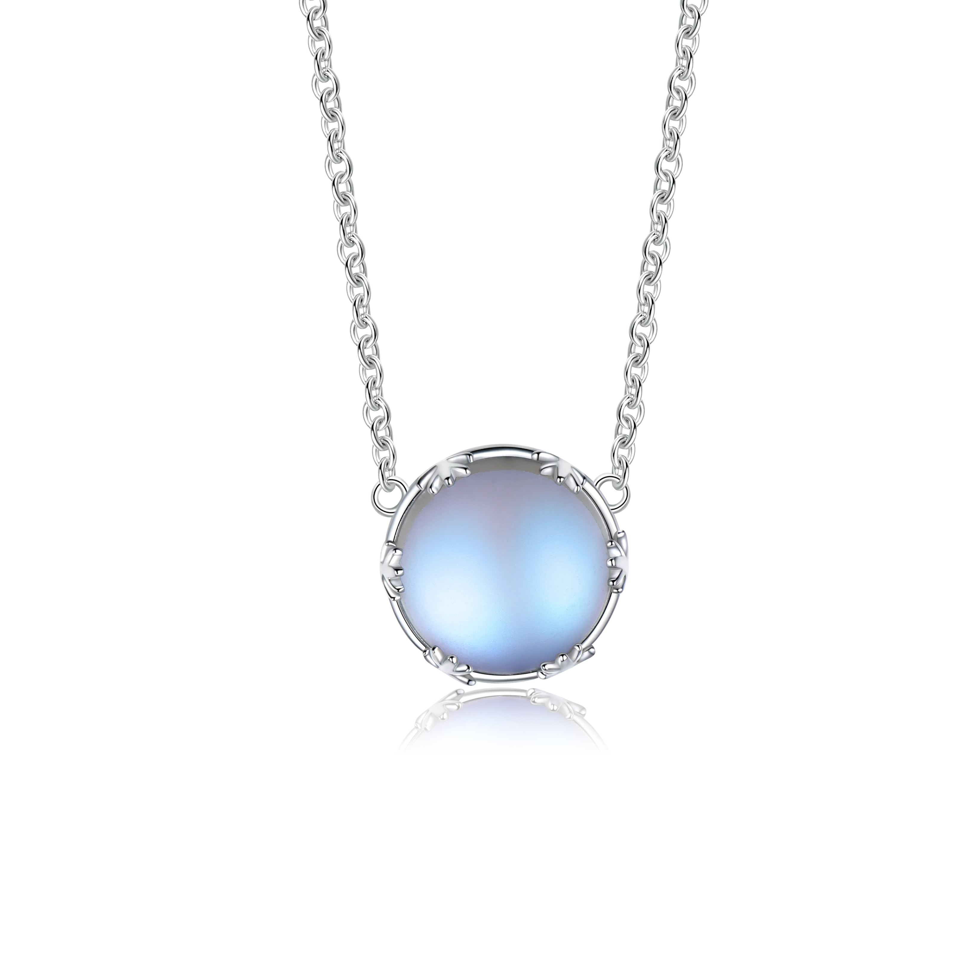 

Drop Shopping S925 Silver 14k/18k Gold Plated Gradient Aurora Crystal Sterling Silver Necklace