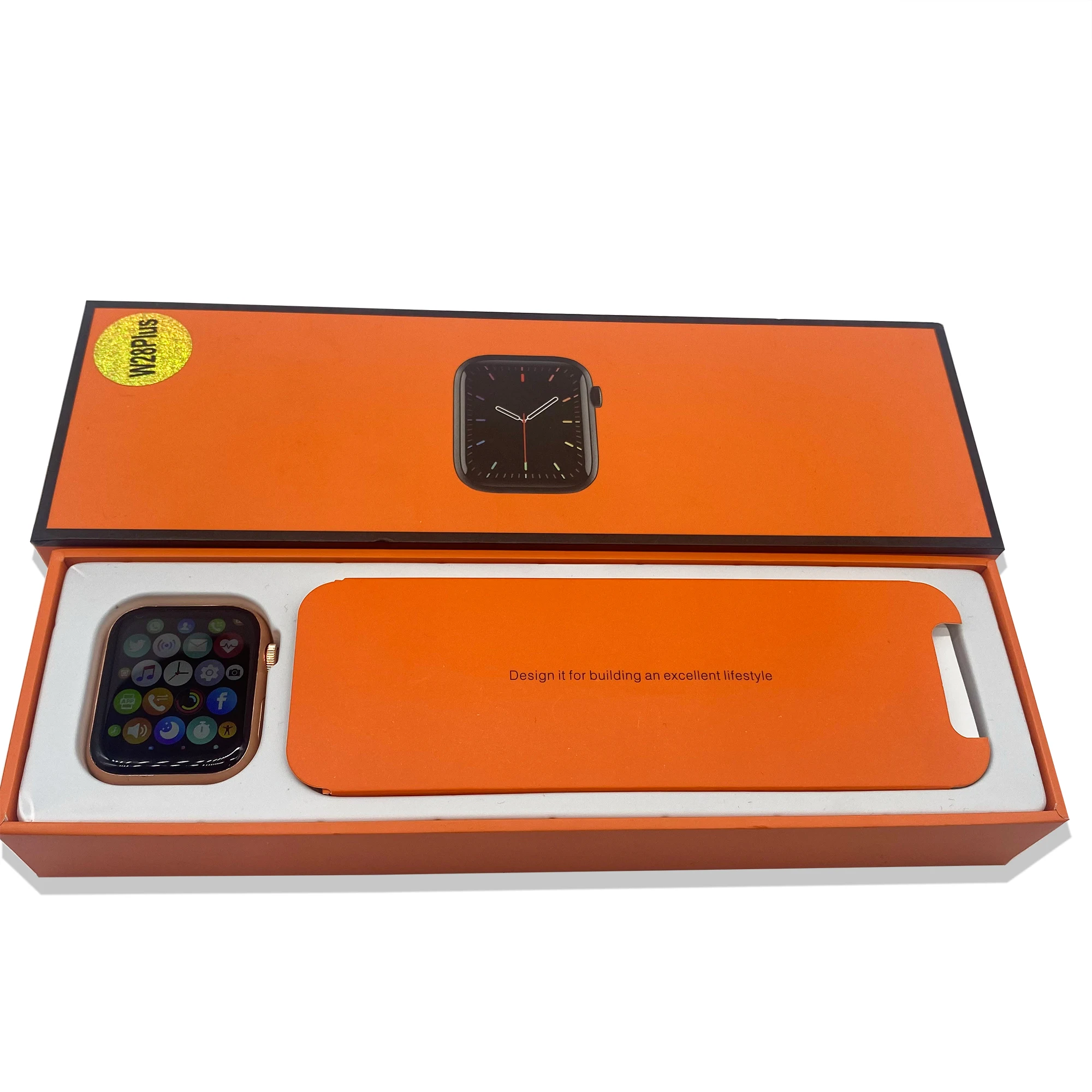 

Customizing W28+ Sport Fitness Smart Watch 1.75 Full Screen Touch Control Smart Watch Band W28 Plus Smart Bracelet W28plus, Black