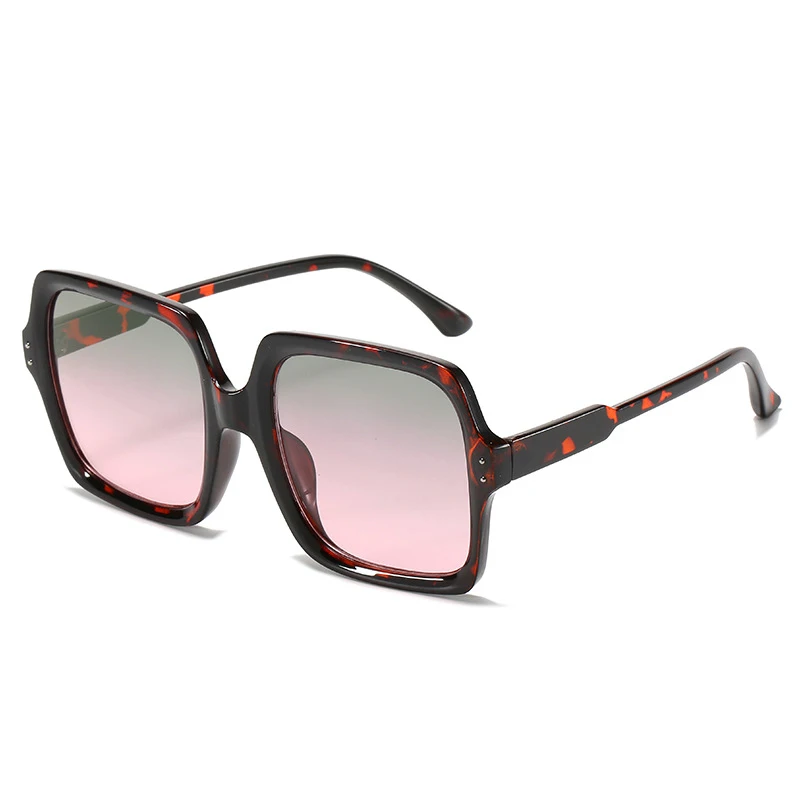 

2021 Wholesale Oversized Square Retro Women Custom Logo Designer Famous Brands Luxury Sunglasses