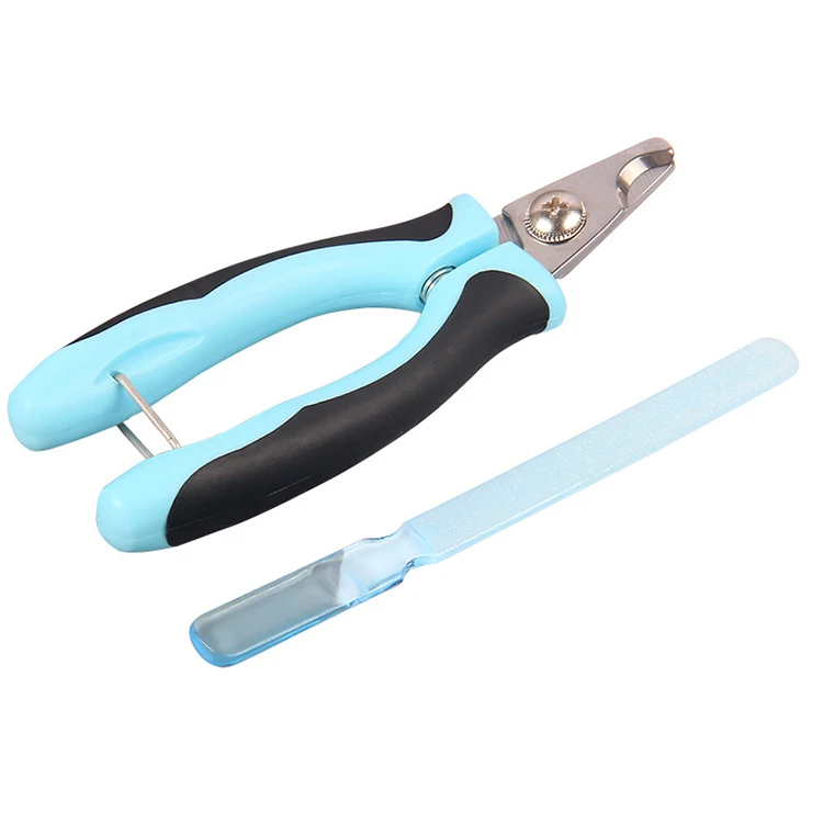 

Stainless steel cat nail clippers with file, cleaning supplies, pet nail clippers, Pink,blue