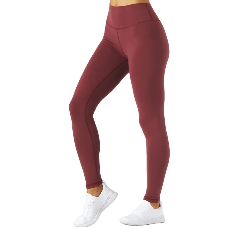 

Low MOQ High Waist With Back V Seaming Leggings Fitness Gym Yoga Pants For Women, Multi color and can be customized