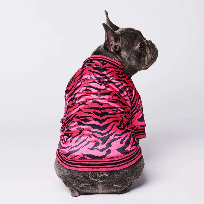 

GMTPET Pet Accessories Supplier Clothes Factory OEM Hot Sale Dog Coat Pink Designer Printing Fashion Dog Clothes Winter