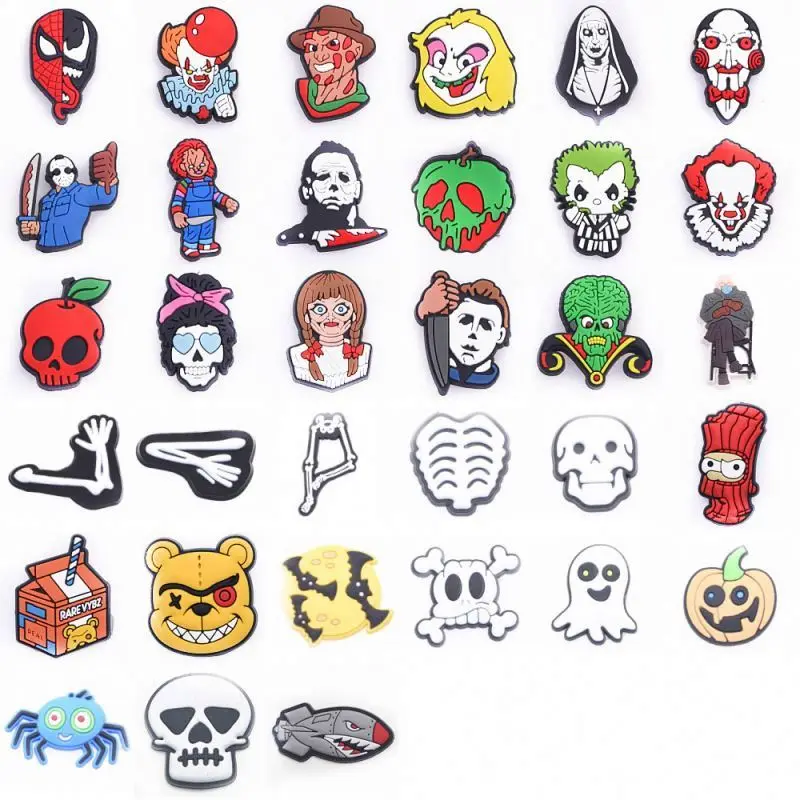 

Horror movie Croc charms pvc shoe charms decoration for summer sandals