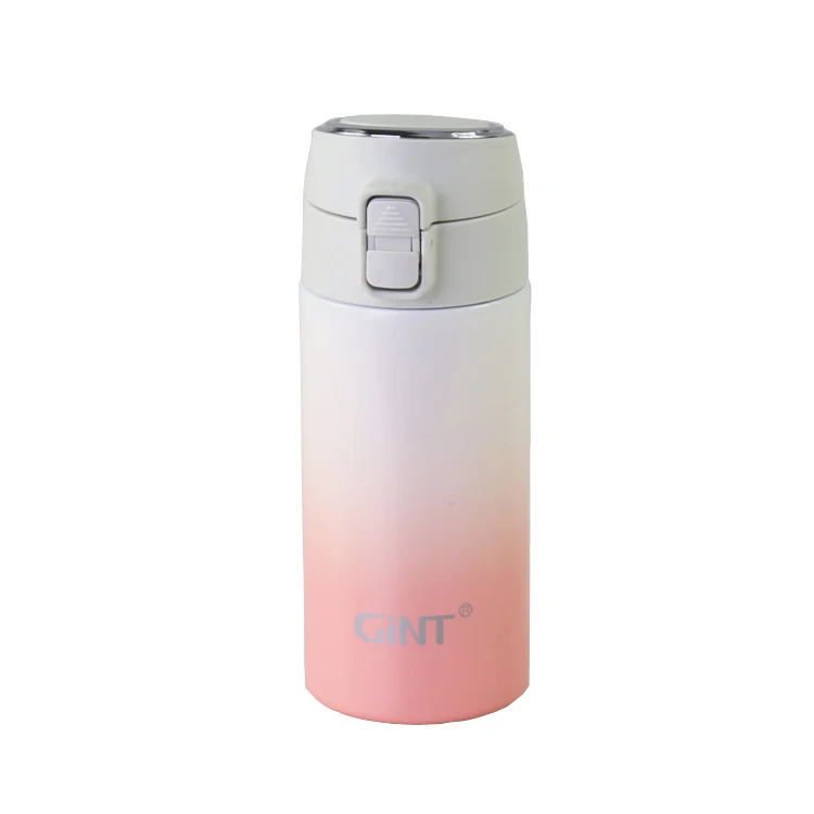 

GiNT 350ML Wholesale Good Quality Double Wall Stainless Steel Vacuum Flask Insulated Water Bottle for Gift, Customized colors acceptable