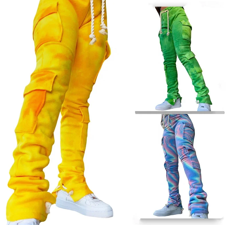 

B15014A New fashion woman multi pocket elastic cargo drawstring cargo pant