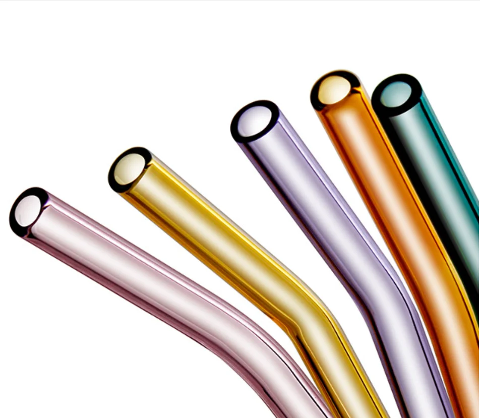 

China colorful borosilicate straw glass, Rainbow