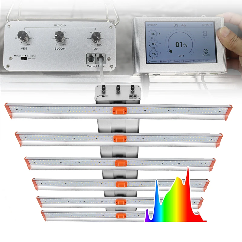 Shenzhen Professional Adjust Spectrum 6 Bars Lm301H Led Grow Strip Bar Light Grow Tent Complete Kit Led