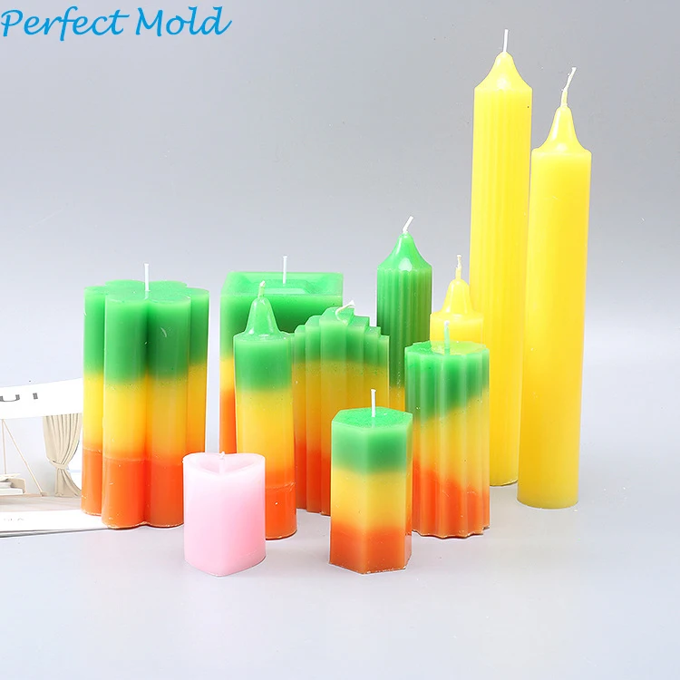 

103 polycarbonate designer chime tapered pillar candle mould DIY extra large long taper cylinder shape candle mold, Picture