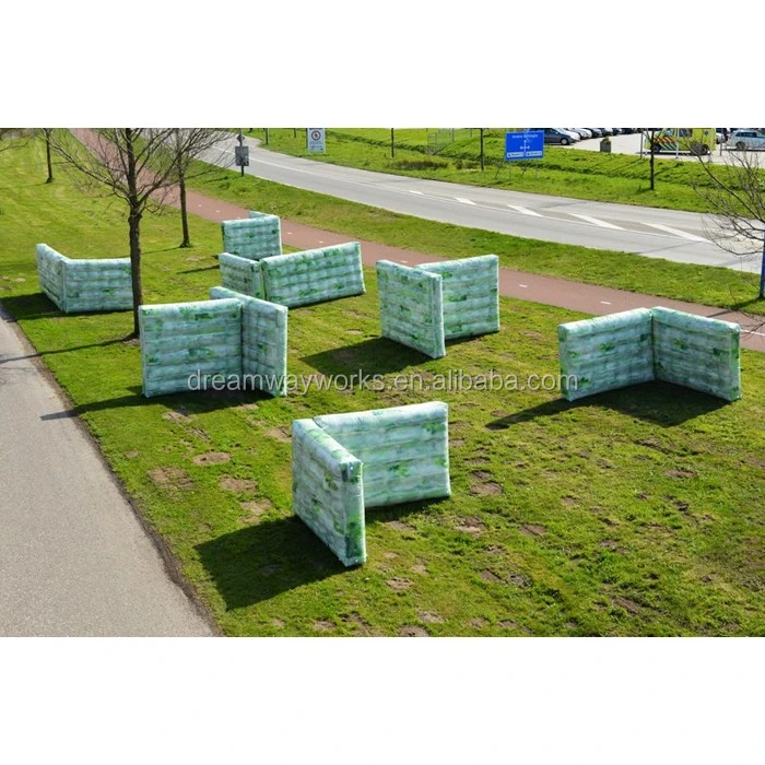 Military Inflatable Paintball Bunker Wall,Camouflage Inflatable