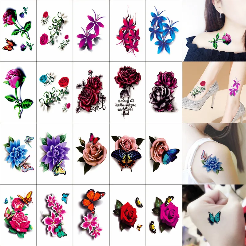 

Amazon hot sale 3D stereo tattoo sticker sticker tattoo tattoo stickers temporary, Colorful